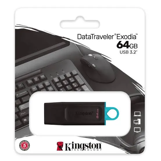 FLASH MEMORY KINGSTON DATA TRAVELE EXODIA DTX 64GB USB 3.2