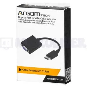 [118] CABLE ARGOM DISPLAY PORT TO VGA 15CM NEGRO