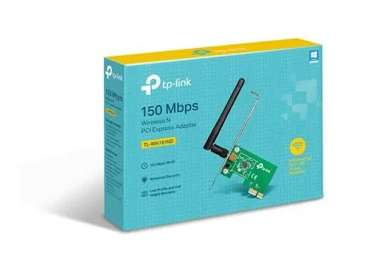 [166] ADAPTADOR TP-LINK INALAMBRICO PCI EXPRESS N 150MBPS TL-WN781ND