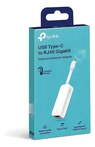 ADAPTADOR DE RED TP-LINK UE300C USB-C AA 1 PUERTO GIGABIT ETHERNET/PLUG & PLAY